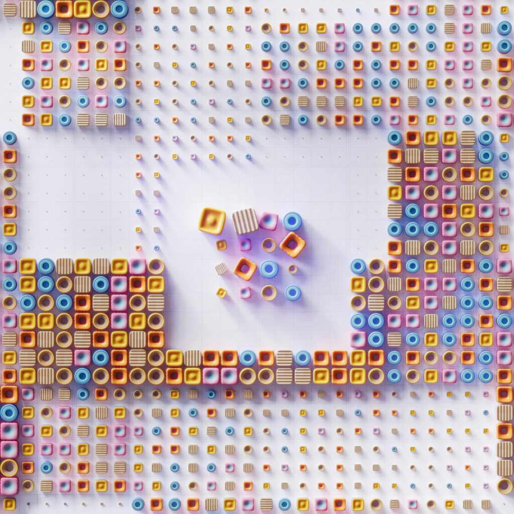 minecraft pixel art generator converting photo to colored blocks showing map art result