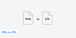 jpg vs png showing a side by side comparison of a photo saved as JPG and a graphic saved as PNG representing the difference between the two image file formats