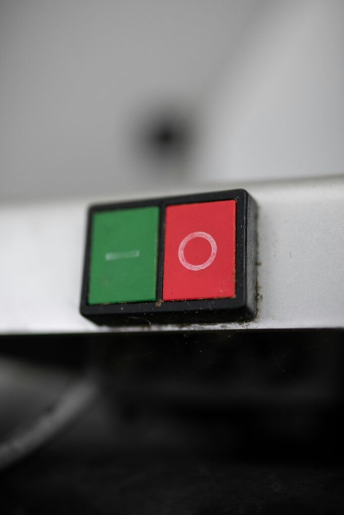 on and off switch symbols showing I for on and O for off on a rocker switch alongside the universal power button symbol on electronic devices