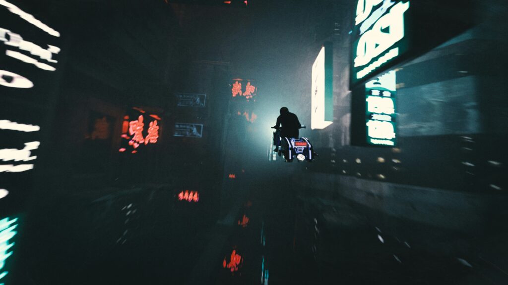 Cyberpunk 2077 Nintendo Switch 2 review showing Night City neon-lit streets running on Switch 2 in handheld mode with DLSS upscaling active