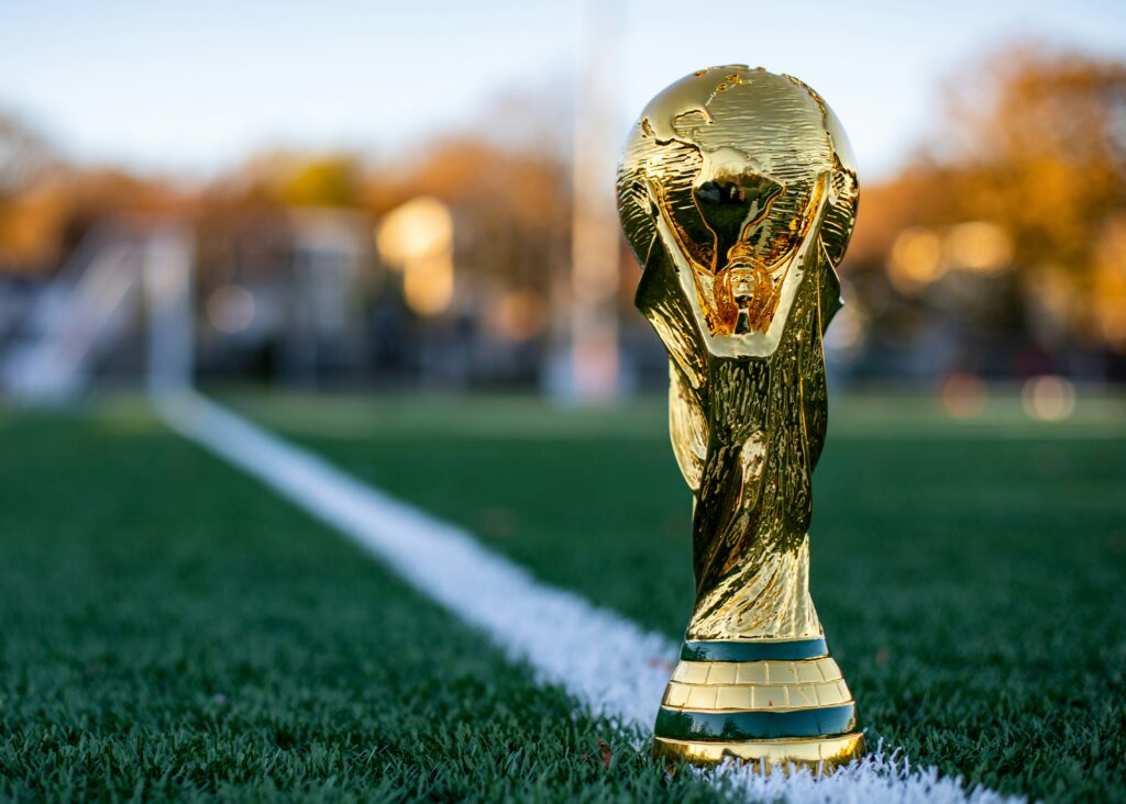 fifa club world cup 2025 showing a football club trophy celebration representing the expanded 32-team club tournament held in the united states in 2025