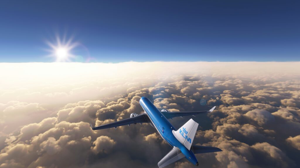pilot training flight simulator showing a cockpit view from a flight simulator with runway ahead and instrument panel representing both the Roblox Pilot Training Flight Simulator game and real-world pilot training simulators