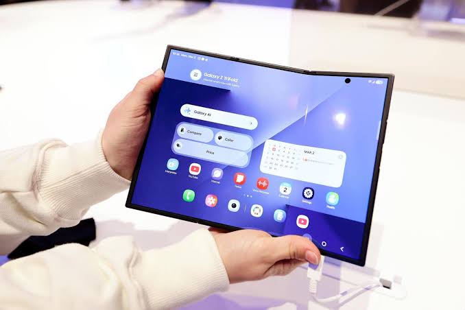 samsung galaxy z fold 8 release date showing Samsung foldable phone unfolded representing samsung galaxy z fold 8 release date samsung z fold 8 release date samsung s26 cases and samsung s28