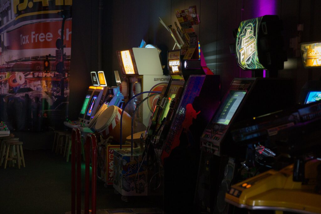Classic arcade games 80s home arcade machine cabinet guide showing arcade cabinet with joystick representing classic arcade games 1980s arcade games best arcade games of all time home arcade machines cabinet game room guide