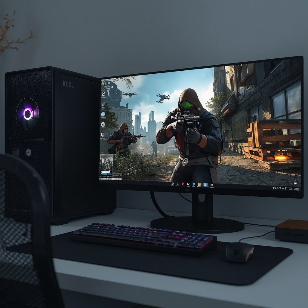 Warzone running on a low-end gaming PC with optimized settings