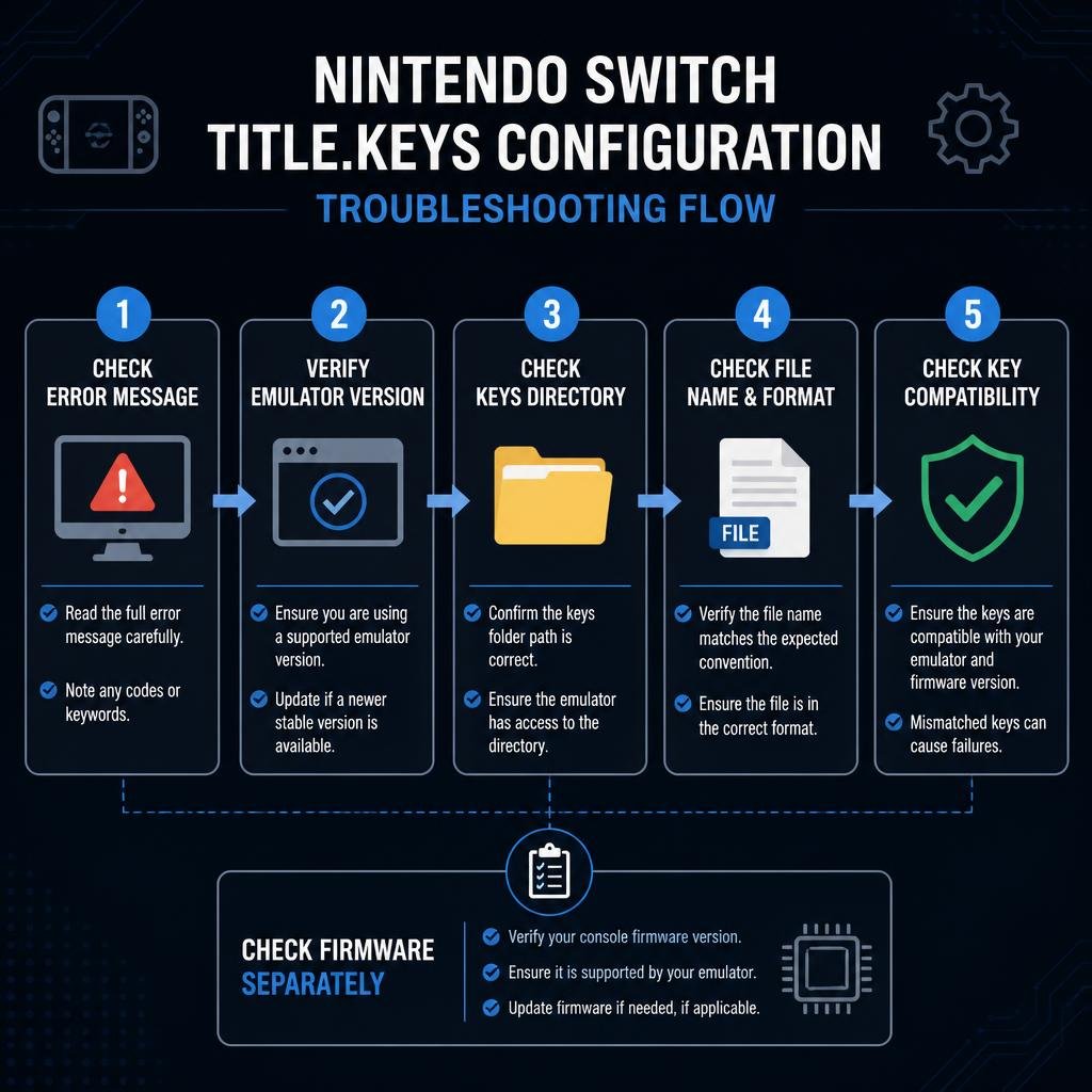Common title.keys errors and troubleshooting steps