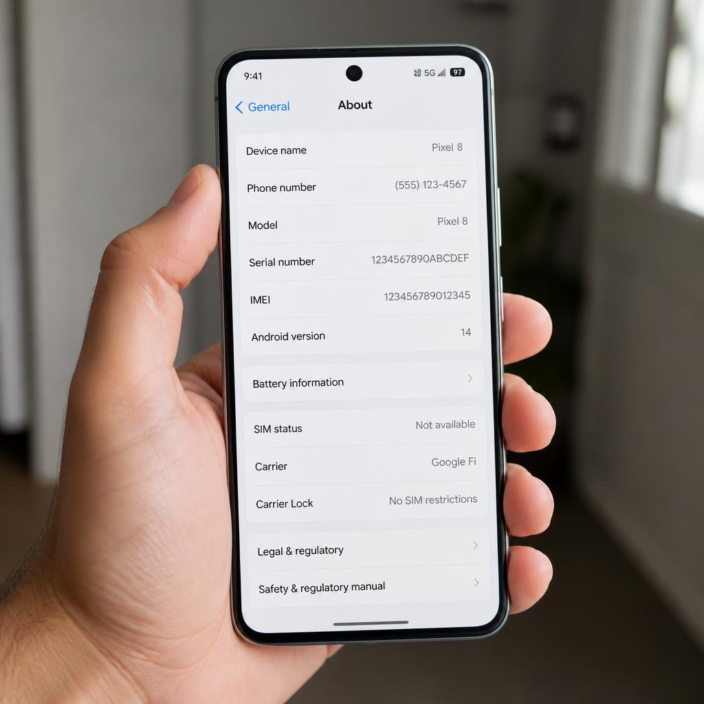 iPhone Carrier Lock showing No SIM restrictions